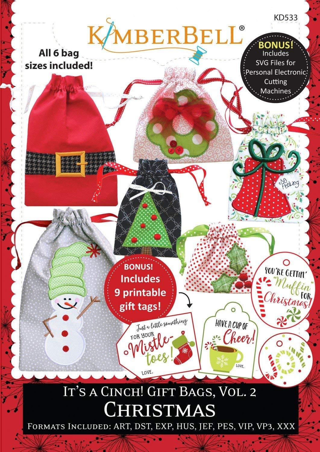 IT’S A CINCH! GIFT BAGS, VOL. 2 CHRISTMAS - The Sewing Gallery