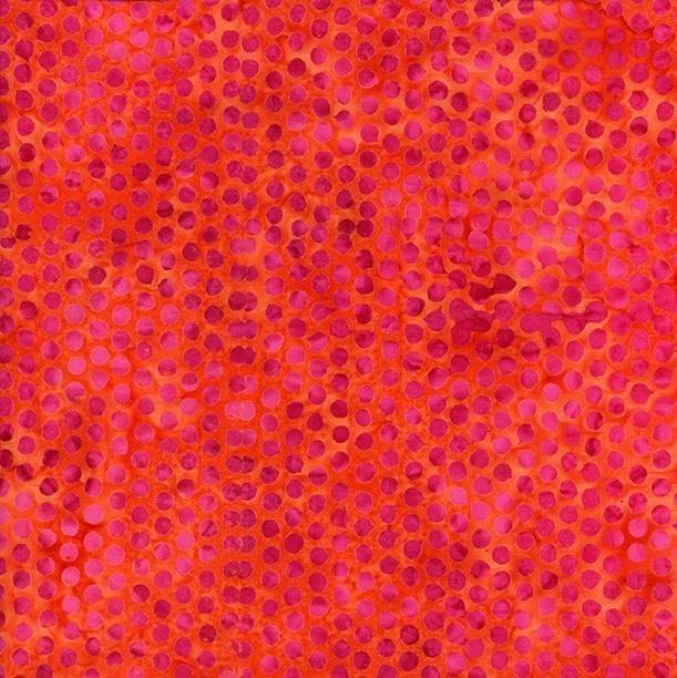 Island Batik A Garden for All Seasons Fuschia Dots
