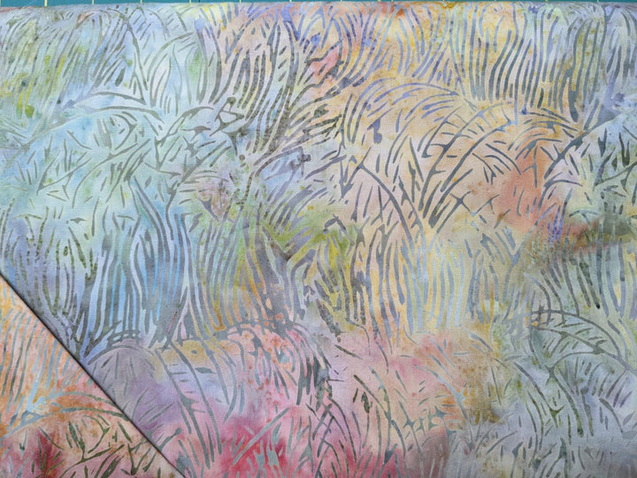 Island Batiks A Garden for All Seasons Grass in Cotton Candy