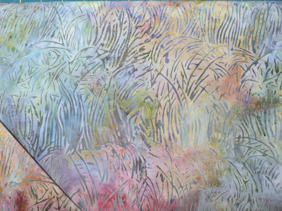Island Batiks A Garden for All Seasons Grass in Cotton Candy