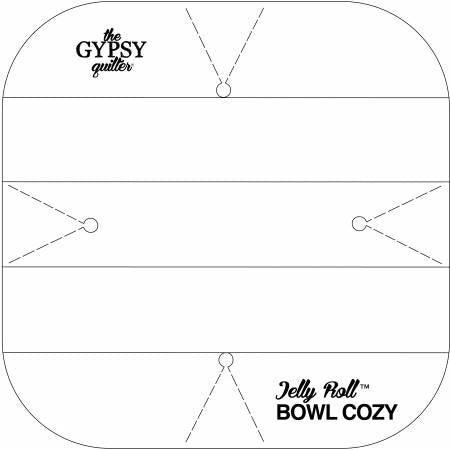 Jelly Roll Bowl Cozy Template # TGQ051