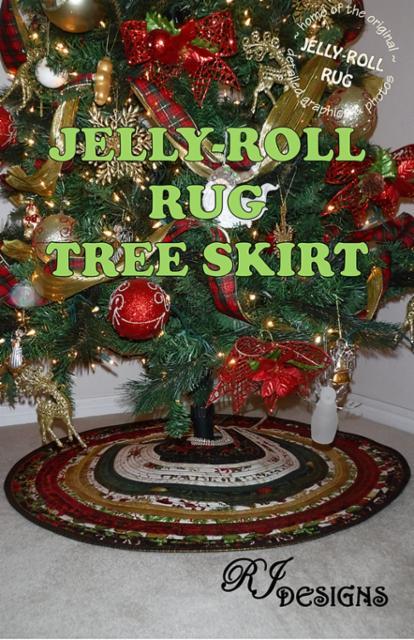 Jelly Roll Rug Tree Skirt Pattern