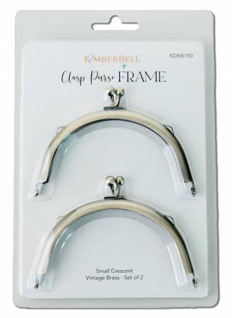 KDKB190 Clasp Purse Frame Vintage Brass (2) - The Sewing Gallery