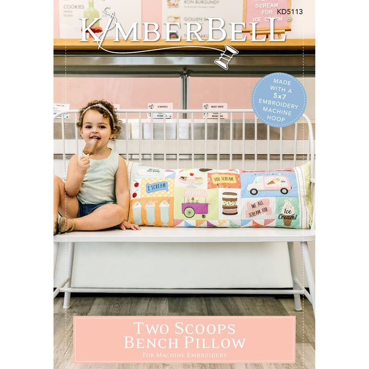 Kimberbell Two Scoops Bench Pillow CD