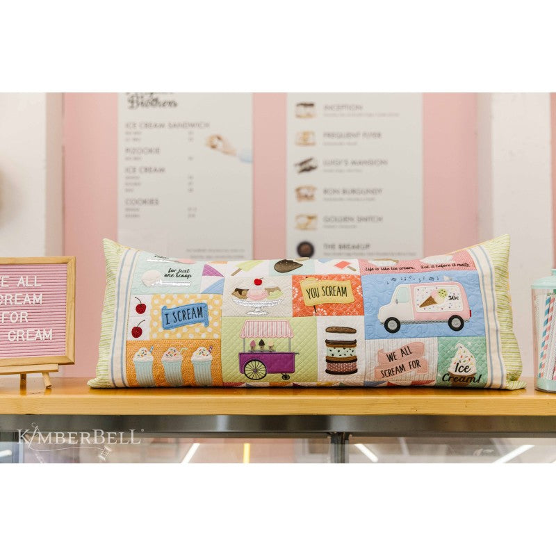 Bench Pillow Kit Two Scoops, fabric for top, borders & backing. # KIT-MASTSPBP