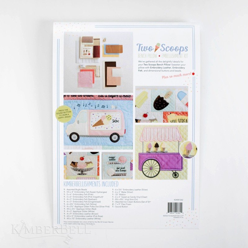Kimberbell Two Scoops Embellishment Kit