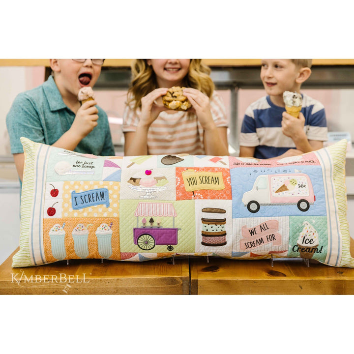 Bench Pillow Kit Two Scoops, fabric for top, borders & backing. # KIT-MASTSPBP