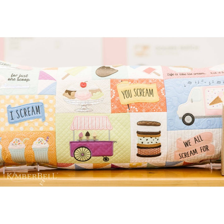 Bench Pillow Kit Two Scoops, fabric for top, borders & backing. # KIT-MASTSPBP