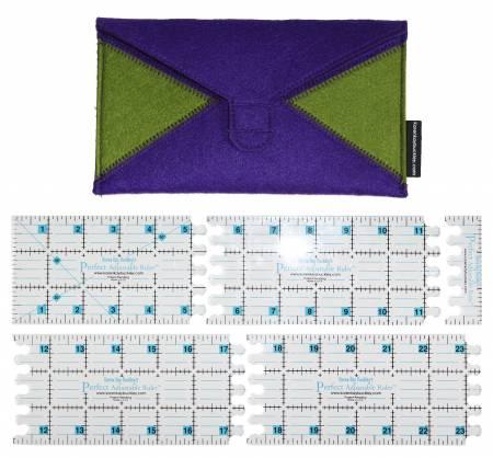 Karen Kay Buckley 3" Perfect Adjustable Ruler - The Sewing Gallery