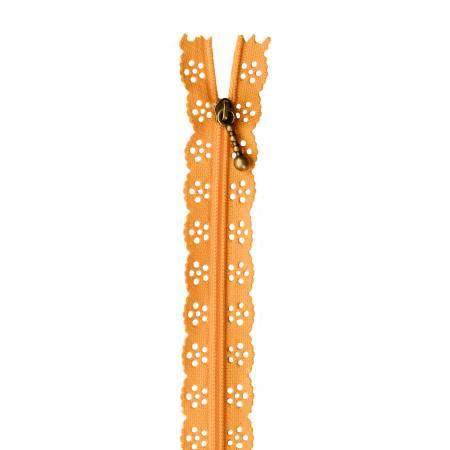 Lace Zipper 14in Apricot # KDKB197