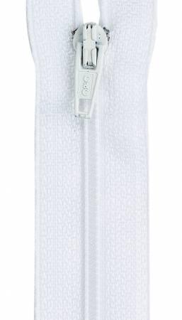Lightweight Polyester Coil 1-Way Separating Zipper 10in White - The Sewing Gallery