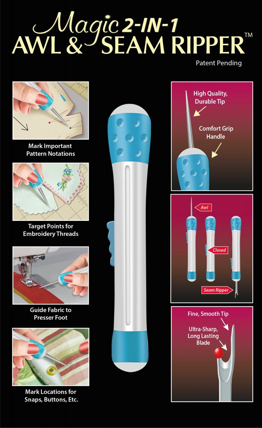 Magic 2-in-1 Awl & Seam Ripper by Taylor Seville