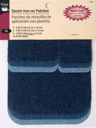 Multi Pk Denim Patches (Iron) - The Sewing Gallery