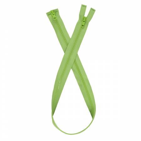 Parka Polyester 2-Way Separating Zipper 36in Lime - The Sewing Gallery