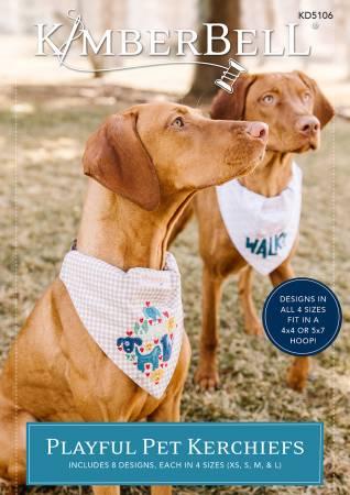 Playful Pet Kerchiefs Machine Embroidery Design CD - The Sewing Gallery