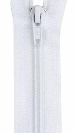 Polyester Coil 1-Way Separating Zipper 14in White - The Sewing Gallery