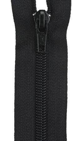 Polyester Coil 1-Way Separating Zipper 18in Black - The Sewing Gallery