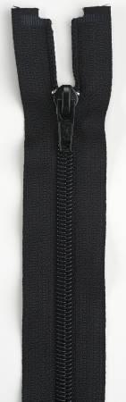 Polyester Coil 1-Way Separating Zipper 22in Black - The Sewing Gallery