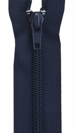 Polyester Coil 1-Way Separating Zipper 22in Navy