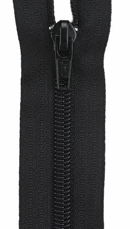 Polyester Coil 1-Way Separating Zipper 24in Black - The Sewing Gallery
