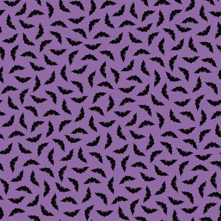 Hometown Halloween - Bats on Purple