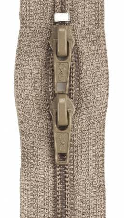 Purse Zipper Dogwood Tan Dual-Sliding 12 in - The Sewing Gallery