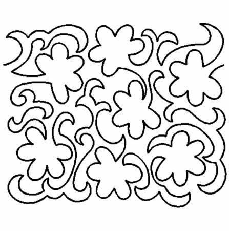 Quilt Stencil Flowers in the Garden # 1068QC - The Sewing Gallery