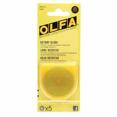 Rotary Blade 45mm 5ct - The Sewing Gallery