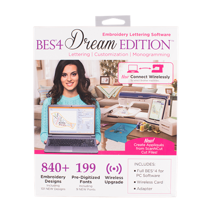 SABESLET4 BES 4 Dream Edition Embroidery Lettering Software - The Sewing Gallery