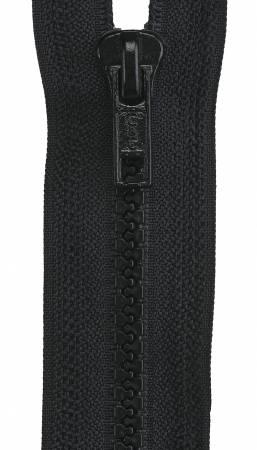 Sport Polyester 1-Way Separating Zipper 16in Black - The Sewing Gallery