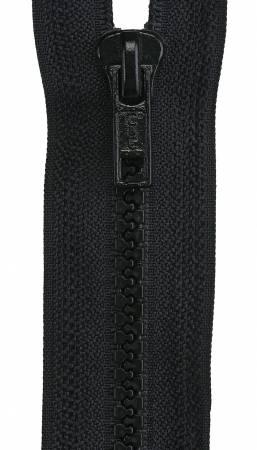 Sport Polyester 1-Way Separating Zipper 18in Black - The Sewing Gallery