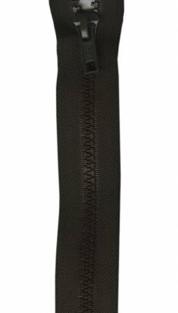 Sport Polyester 1-Way Separating Zipper 24in Cloister Brown - The Sewing Gallery