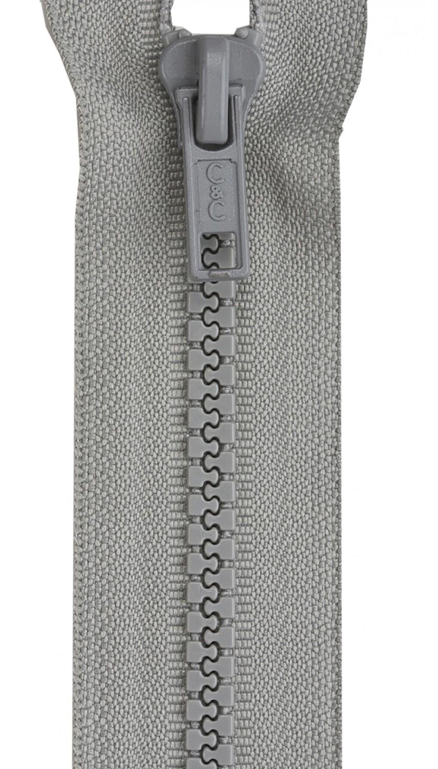 Sport Polyester 1-Way Separating Zipper 28in Nugrey - The Sewing Gallery