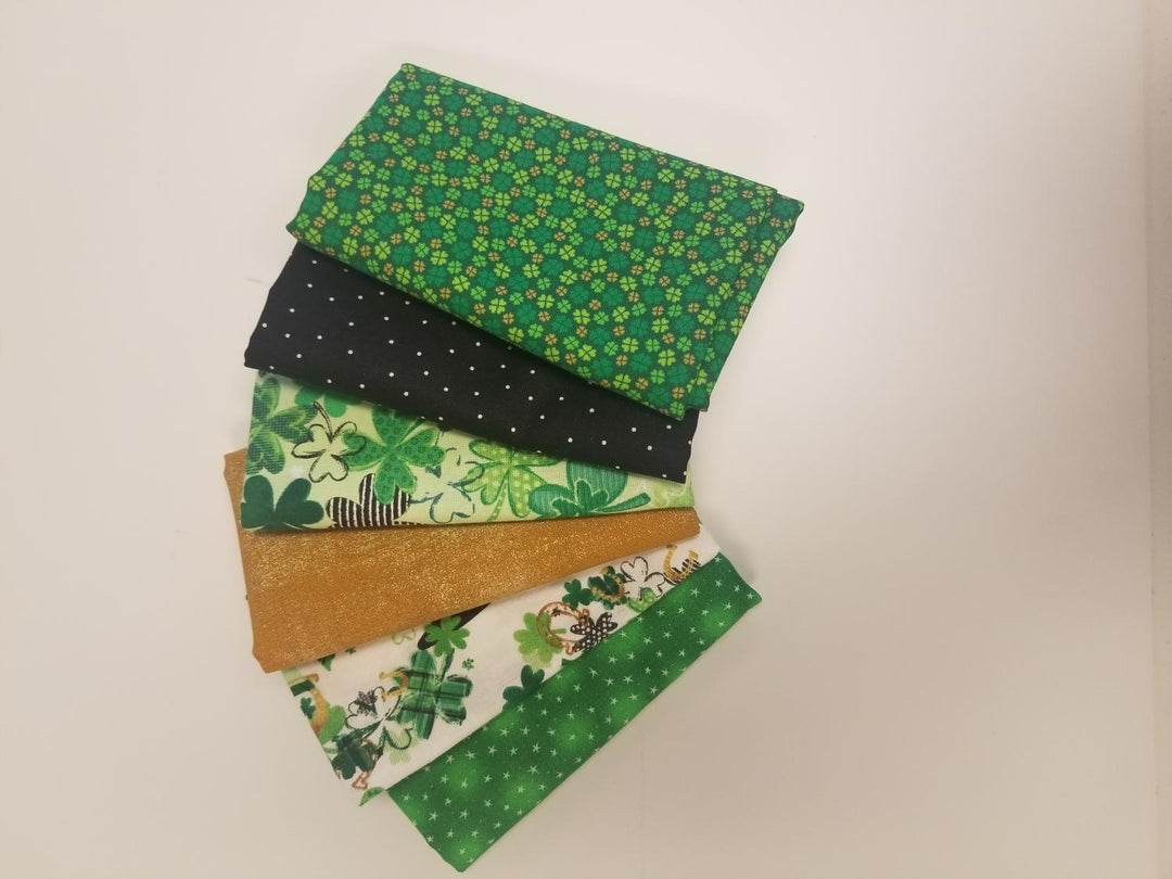 St. Patrick's Day 6 Fat Quarter Bundle - Shamrocked + blenders