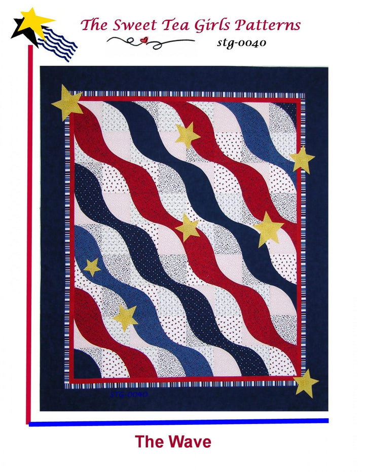 The Wave Quilt Pattern by The Sweet Tea Girls Patterns - Lap Quilt
