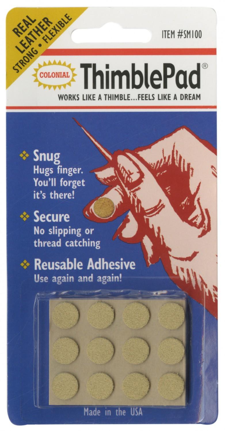 ThimblePad - Real Leather Adhesive Thimble Pad