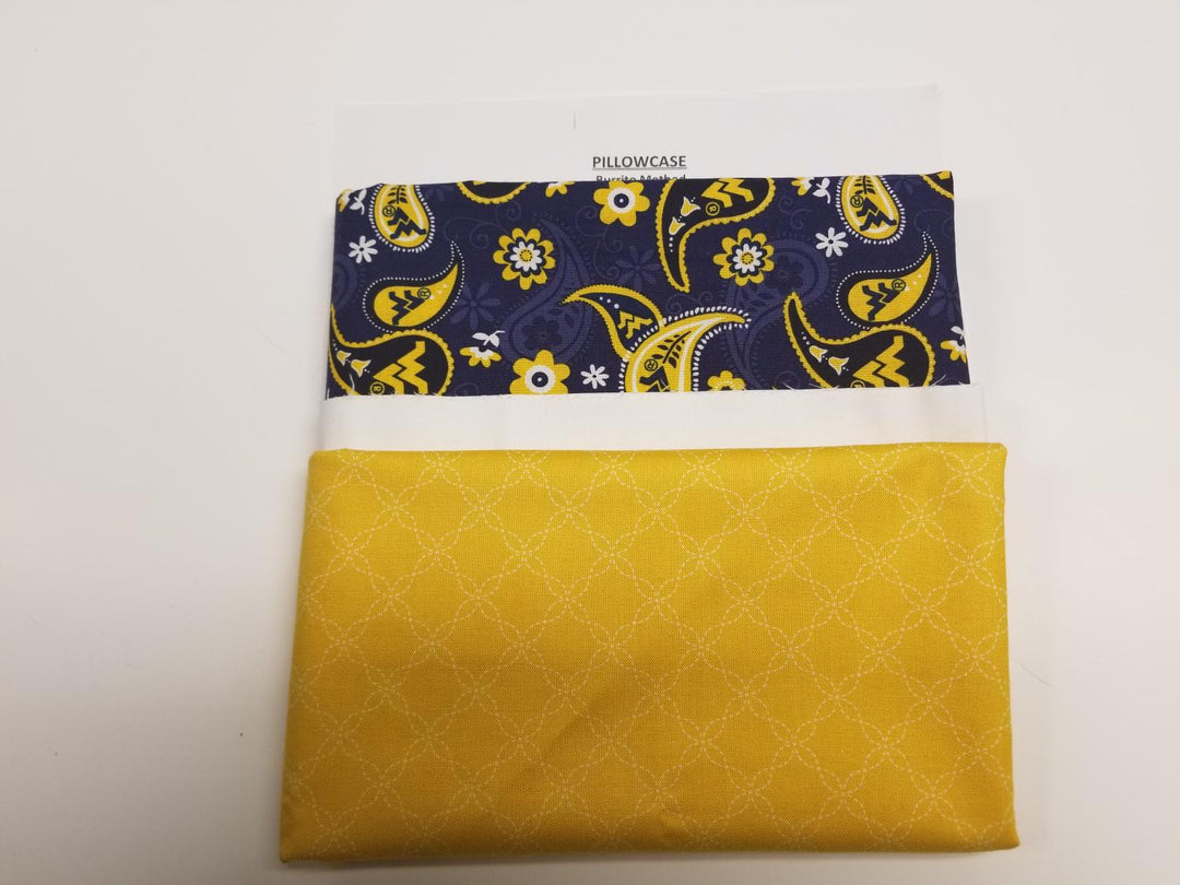 WVU Paisley Pillowcase - The Sewing Gallery