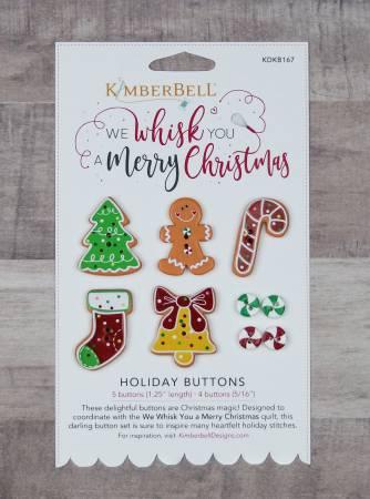 We Whisk You A Merry Christmas Holiday Buttons # KDKB167