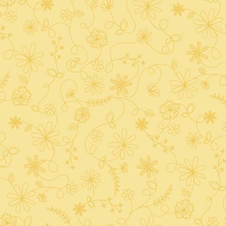Yellow Swirl Floral