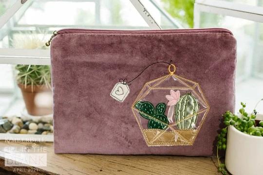 Zipper Pouch Blank Amethyst
