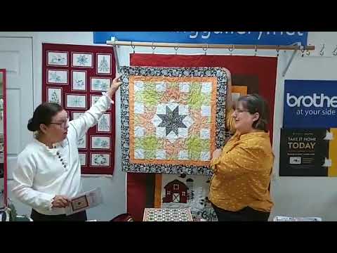 Star Lilies Quilted Topper Pattern