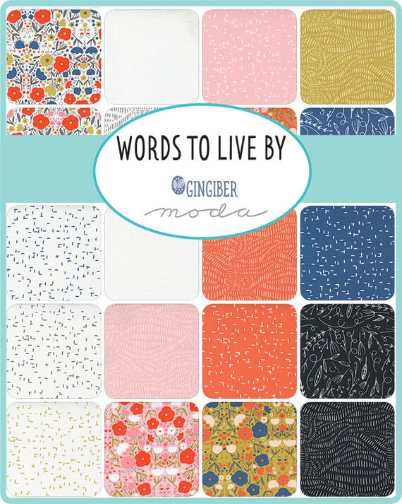 Words To Live By Layer Cake 48320LC Moda Precuts